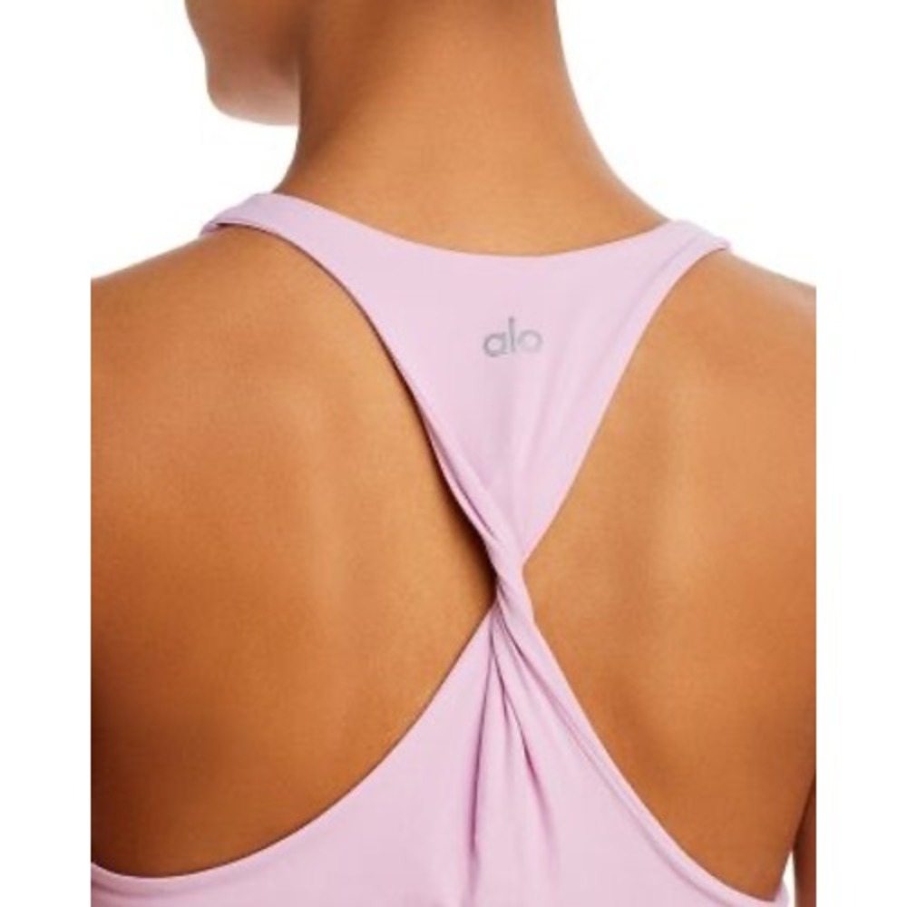Alo Yoga Women Don't Get It Twisted Top Twist Back Racerback Sleeveless S